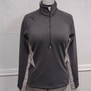 Under Armour Gray and Light Gray 1/4 Zip Athletic Pullover
